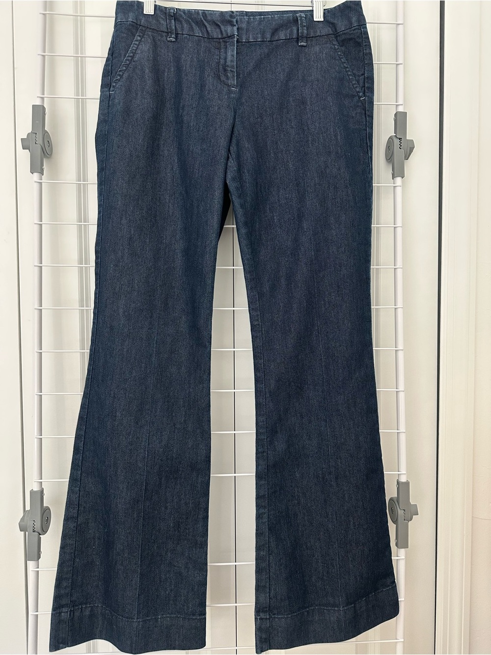The Limited Navy Flare Wide-Leg Jeans